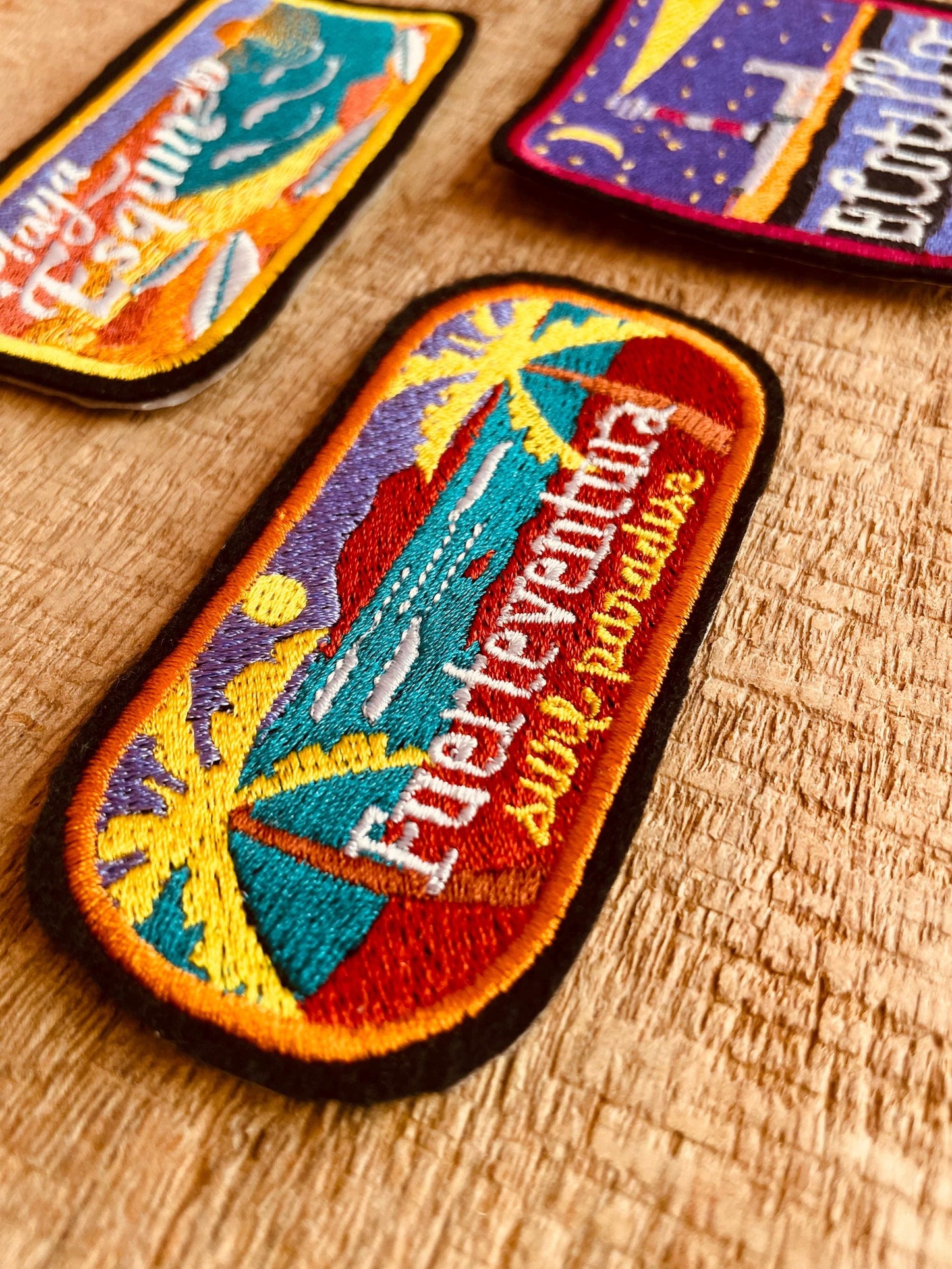 Fuerteventura Surf Spot Iron-On Patches - Set 2