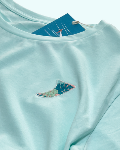 Women's Scoop Neck Tee - Monster Finn