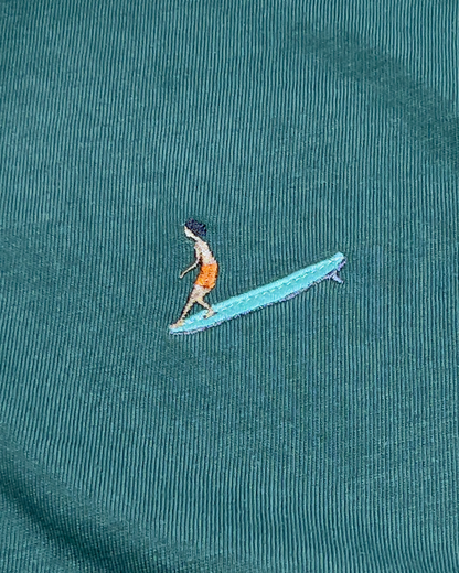 Relaxed Tee - Longboard Boy - Green Bay