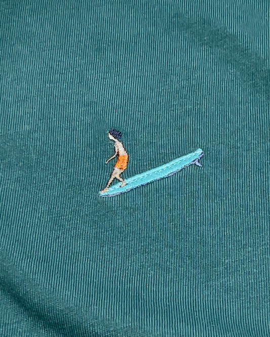 Relaxed Tee - Longboard Boy - Green Bay