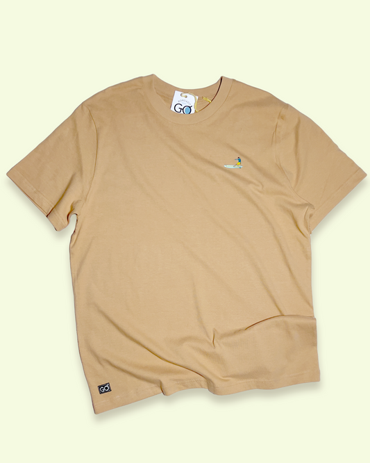 Relaxed Tee - Longboard Boy - LATTE