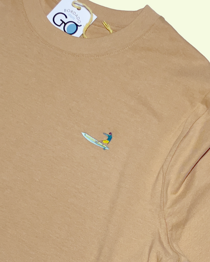 Relaxed Tee - Longboard Boy - LATTE