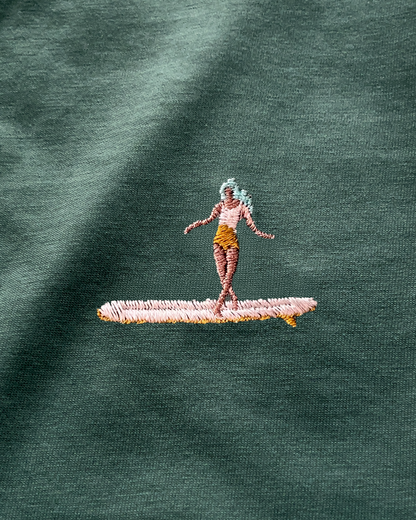 Women's Boxy Tee - Longboard Girl - Green Bay