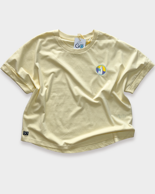 Women's Oversized Rolled-Sleeve Tee - Single Finn