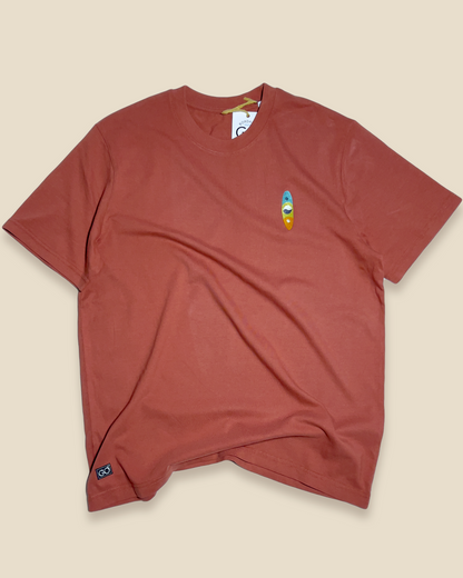 Relaxed Tee - Ying Yang - Heritage brown